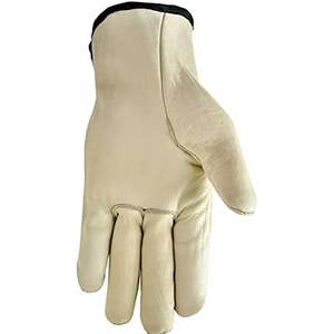 Gants de sécurité en cuir, longueur poignet, non doublés, respirants, style uni, pour usage quotidien, printemps et automne - Product Image 4