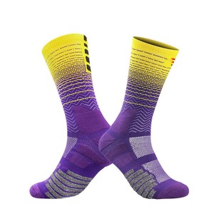 Standard Anti-Slip Youth Sports <b>Socks</b> with Towel-Like Texture Breathable Versatile Basketball <b>Socks</b> Featuring Custom Logo Bottom - Product Image 2