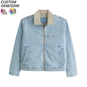 Chaqueta Vaquera Y2K Formal de Invierno Vintage con Bordado Personalizado, 100% Algodón, Lavable, de Secado Rápido y Transpirable, Soporte OEM/ODM al por Mayor - Product Image 3