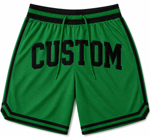 Shorts de basket-ball jaunes en mesh pour hommes, avec cordon de serrage, respirants, vêtements de sport décontractés, coupe classique, shorts d'été - Product Image 4