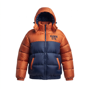 Best Quality <b>Women's</b> Two Tone Quilted Winter Puffer Hooded Jacket Slim Fit <b>Padded</b> Warm Outdoor <b>Coat</b> Color Block Wholesale - Product Image 4