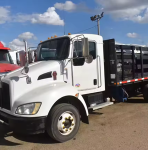 100% AFFORDABLE SALES Powerful Drive Used 2014 KenworthH T170 16 ft <b>Flatbed</b> <b>Truck</b> - 260HP, Automatic, Liftgate LHD Fast Dispatch - Product Image 3