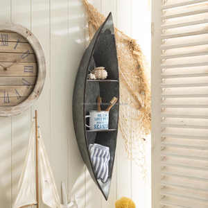 ชั้นวางของในห้องน้ำชั้นวางแบบติดผนังทำจากโลหะสังกะสีติดผนังสไตล์วินเทจ - Product Image 1