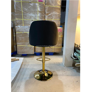 Customized Color Modern French Minimalist Traditional Leather/ metal/ wood/ PU leather Chair and tool Salon Furniture - Product Image 5