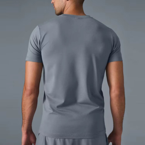 เสื้อเชิ้ตแขนสั้นลำลองสำหรับผู้ชาย วัสดุระบายอากาศได้ดี ทรงหลวม ใส่สบายทุกวัน สไตล์เรียบง่าย คอกลม เสื้อเชิ้ตสำหรับใส่ในฤดูร้อน - Product Image 4