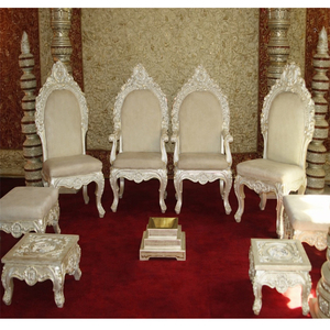 Meubles de mandap pour mariage indien, artisanat en bois, ensemble de chaises de mandap, chaises de mandap pour mariage hindou, Melbourne - Product Image 1