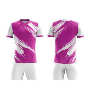 Ensemble de maillots de football pour hommes, vert et blanc rayé, col en V, manches courtes, respirant, anti-transpiration, ajusté, 100% polyester, écologique - Product Image 3