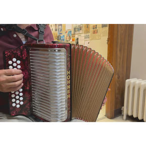 Accordéon à boutons Corona II Xtreme FBbEb de qualité supérieure avec housse et sangles, noir jet. - Product Image 3