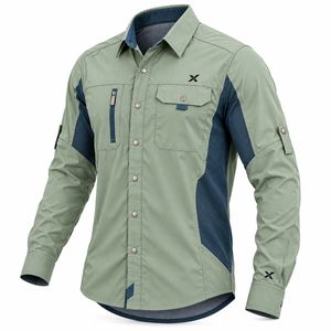 Chemises et hauts de pêche pour hommes - Tidal Sage - Six couleurs - Fabricant de vêtements de sport et de plein air - Veste - Product Image 3