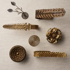 Attache de rideau florale, attache de rideau en métal, attache de rideau de luxe, support de rideau de fenêtre, pour la maison et l'hôtel, en laiton et aluminium - Product Image 3