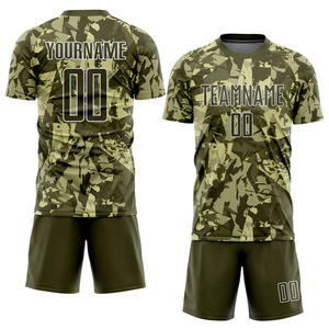Conjunto de Camiseta de Fútbol Sublimada Personalizada 100% Poliéster, Cuello en V, Color Verde Azulado, Negro y Blanco, Patrón Geométrico, Absorbe la Humedad, Manga Corta - Product Image 2