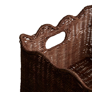 Panier de rangement en rotin festonné, vente en gros directe usine Vietnam, plateau de service écologique pour décoration de table, organisateur en rotin de qualité supérieure - Product Image 4