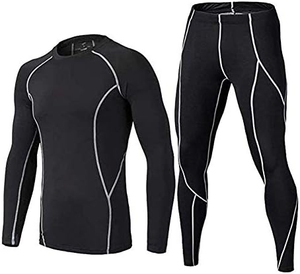 Oferta Especial: Conjunto de Camiseta de Manga Larga y Leggings de Compresión para Hombre y Mujer, con Logotipo Personalizado, Transpirable, Antibacterial y de Secado Rápido - Product Image 3
