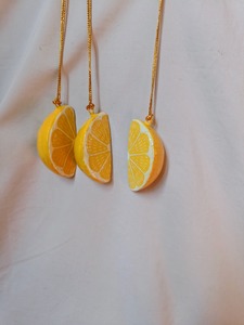 Décoration de Noël suspendue en verre pour arbre de Noël, motifs fruits (fraise, ananas, orange), ronde, taille personnalisable - Product Image 3