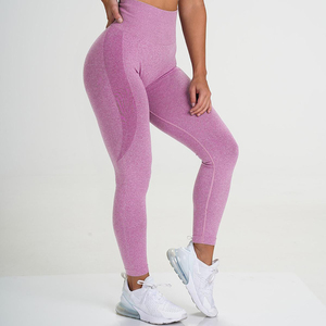 Leggings pour femmes à taille haute, respirants, à séchage rapide, tricotés, pour la course à pied, l'exercice, sans couture, évacuant l'humidité, vêtements de sport performants - Product Image 1