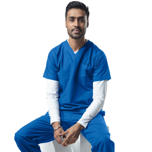 OEM Manufacturer <b>Men</b> Performance Scrub Undershirt Moisture Wicking Medical <b>Base</b> <b>Layer</b> Shirt Doctor Nurse Hospital Uniform Shirt - Product Image 4