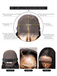 Extensions de cheveux vierges humains de 32 pouces, Vietnam, vague profonde lâche, double trame, tissage à la main, cheveux bruts avec fermeture en dentelle 5x5 - Product Image 5