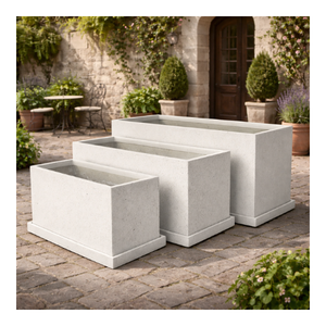 Maceta Moderna de Fibra de Vidrio para Interiores y Exteriores, Ligera, Duradera, Cuadrada, Diseño Personalizado, Suministro de Fábrica - Product Image 1