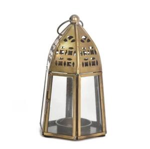 Lanterne en métal argenté de qualité supérieure avec finition dorée pour la décoration de Noël à la maison et au jardin, design élégant fait à la main - Product Image 6