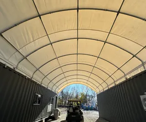 เต็นท์ผ้าใบติดตั้งบนตู้คอนเทนเนอร์ขนาด 20'x40' (15 ออนซ์ PVC) รุ่นอัพเกรด - Product Image 1