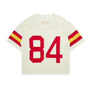 Camiseta de Fútbol Americano Retro Clásica, Estilo Vintage, Ropa Deportiva Atlética, Tejido de Malla Transpirable, Uniforme de Fútbol Estilo Antiguo - Product Image 4