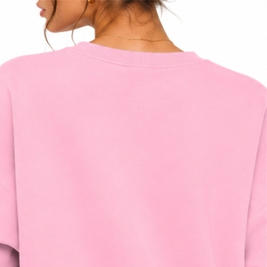 Sudadera Larga Personalizada para Mujer, Cuello Redondo, Tela Suave de Poliéster/Algodón de Primera Calidad, Secado Rápido, Transpirable, Ropa Urbana Hecha a Medida - Product Image 5