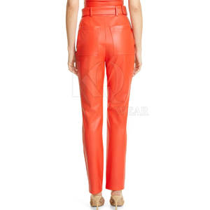 Pantalones de cuero de moda para mujer, de cintura alta, ajustados y elásticos, para un estilo diario seguro y ocasiones especiales. - Product Image 3