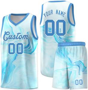 Nouveau maillot de basket-ball d'été basique pour hommes, personnalisé, en maille, avec sublimation et sergé, style Lakers - Product Image 1