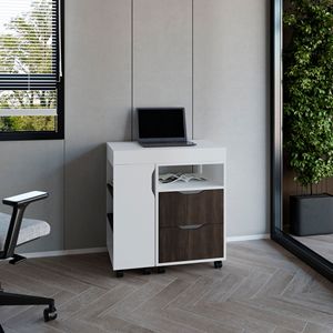 Odessa Computer estensibile scrivania con 2 cassetti 4 ripiani 4 ruote - Product Image 2