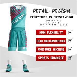 Maillot de basket imprimé en 3D - Personnalisation complète de l'uniforme d'équipe, vêtements de sport, design personnalisé pour les commandes en gros des équipes - Product Image 3