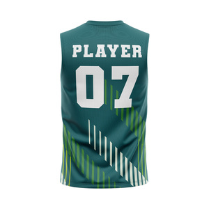 Maillots sans manches de football américain 7v7 personnalisés avec logo du nom de l'équipe, 100 % polyester respirant à séchage rapide, imprimés par sublimation - Product Image 3