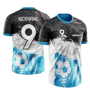 Wholesale Soccer Fan Jersey OEM Manufacturer Supplier Private Label Bulk Production 160GSM Quick Dry Mesh Fabric - Product Image 1