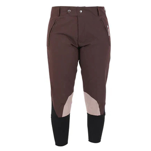 Pantalones de entrenamiento para jockey de carreras de caballos, pantalones de carreras de pista, poliéster, spandex y cuero PU, negro, agarre cómodo para el asiento - Product Image 2