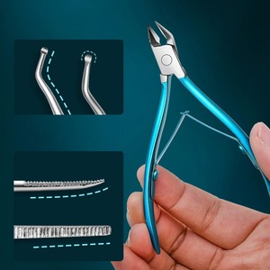BAFA SURGICAL INSTRUMENTS SNI-NN-463 Portable Stainless Steel Manicure Set-Nail Clippers Scissors <b>Ear</b> <b>Pick</b> Thick Nails Care Feet - Product Image 6