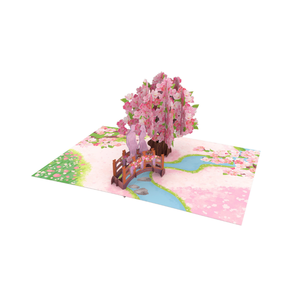 Cherry Couple 3D pop up Card Best Couple <b>Handmade</b> Greeting Card 3D Love Theme Pop up cards 3D Card Pop Up Valentines <b>Paper</b> Craft - Product Image 4