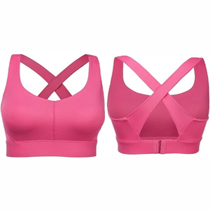 Hot Selling U Neck Straps Backless Workout Top <b>Bra</b> Shockproof Design Sports Yoga Gym <b>Bra</b> for Women - Product Image 1