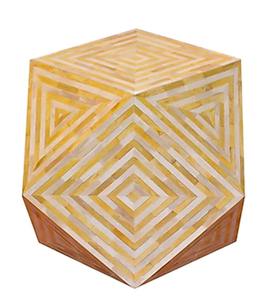 Ziye — tabouret à incrustation d'os de luxe, Design diamant Antique indien, moderne, pour la maison, décoratif, 2022 - Product Image 5
