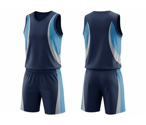 Ensemble de maillots de basket-ball personnalisés, maillot et short professionnels avec impression par sublimation, vêtements de sport d'équipe pour hommes, femmes et jeunes - Product Image 1