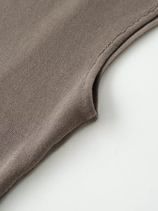 Débardeur Homme Vert Sans Manches Col Rond Coton Uni Respirant Séchage Rapide Décontracté Logo Avant Nouveau Modèle 2026 - Product Image 6