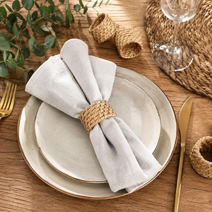 Anneaux de serviette classiques pour restaurant occidental, tissés, écologiques, 5 cm, pour les occasions de Noël - Product Image 6