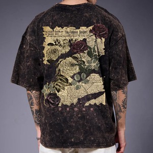 Camiseta de Manga Larga Desestructurada Personalizada para Hombre, Estilo Punk, con Gráficos Desgastados y Ganchos Metálicos - Product Image 5