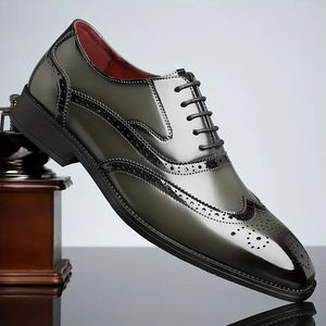 Chaussures élégantes de type Piper Brogue avec lacets à pompons et semelle en caoutchouc durable, parfaites pour les occasions formelles, chaussures de type Kilt Ghillies Brogues - Product Image 6