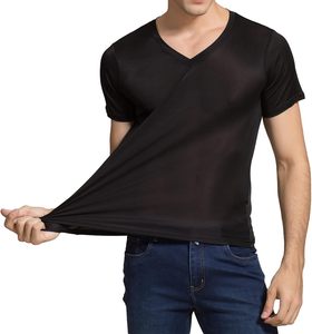 เสื้อถักคอวีแขนสั้นทรงเข้ารูปสำหรับผู้ชาย ผลิตจากผ้าโพลี/คอตตอนผสม ระบายอากาศได้ดี แห้งเร็ว เป็นมิตรต่อสิ่งแวดล้อม ไม่ยับง่าย พร้อมโลโก้ด้านหน้า - Product Image 2