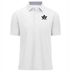 เสื้อโปโลแขนสั้นสีเขียวอมฟ้าสำหรับผู้ชาย ผ้าฝ้าย 100% ระบายอากาศได้ดี เหมาะสำหรับใส่ลำลอง เล่นกอล์ฟ เทนนิส หรือใส่ทำงาน ทรงปกติ - Product Image 4
