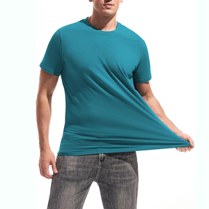 Camiseta de manga corta con cuello redondo, lisa, informal, para hombre, OEM, alta calidad, personaliza tu logotipo de marca, 100% algodón, en venta - Product Image 5