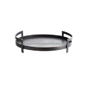 Plateau de service en aluminium fait main de qualité supérieure, léger et durable, idéal pour la restauration, les buffets, les restaurants et la maison – Modèle Deluxe - Product Image 5