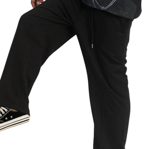 Pantalones anchos para hombre al por mayor, corte recto, cintura elástica con cordón, bajo abierto, estilo casual urbano, OEM ODM, venta al por mayor - Product Image 5