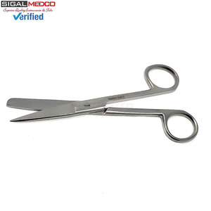 กรรไกรผ่าตัดสแตนเลสแบบใช้มือ ขนาด 5.5 นิ้ว ปลายตรง/ปลายทู่ อุปกรณ์ผ่าตัดสำหรับตัดเนื้อเยื่ออย่างแม่นยำ ได้รับมาตรฐาน CE - Product Image 6