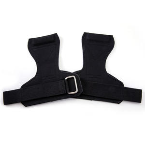 Sangles de protection pour les paumes et les poignets gris clair pour l'haltérophilie, la musculation, le soulevé de terre et l'entraînement en salle de sport - Product Image 2