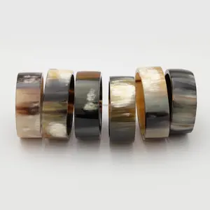 Atractivo Anillo para Servilletas de Resina Rosa, Diseño Europeo Moderno, Forma Cuadrada/Redonda, KISWAH CRAFT, Elegante Porta Servilletas para Mesa - Product Image 2